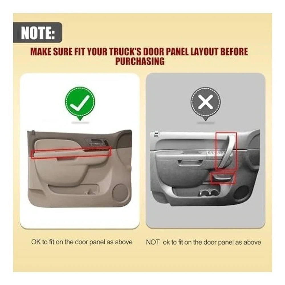 KAIRAY Driver Passenger Front Door Armrest 2010-2014 Chevy Silverado GMC Sierra